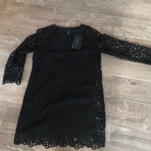 Zara Black Lace Dress Size Medium